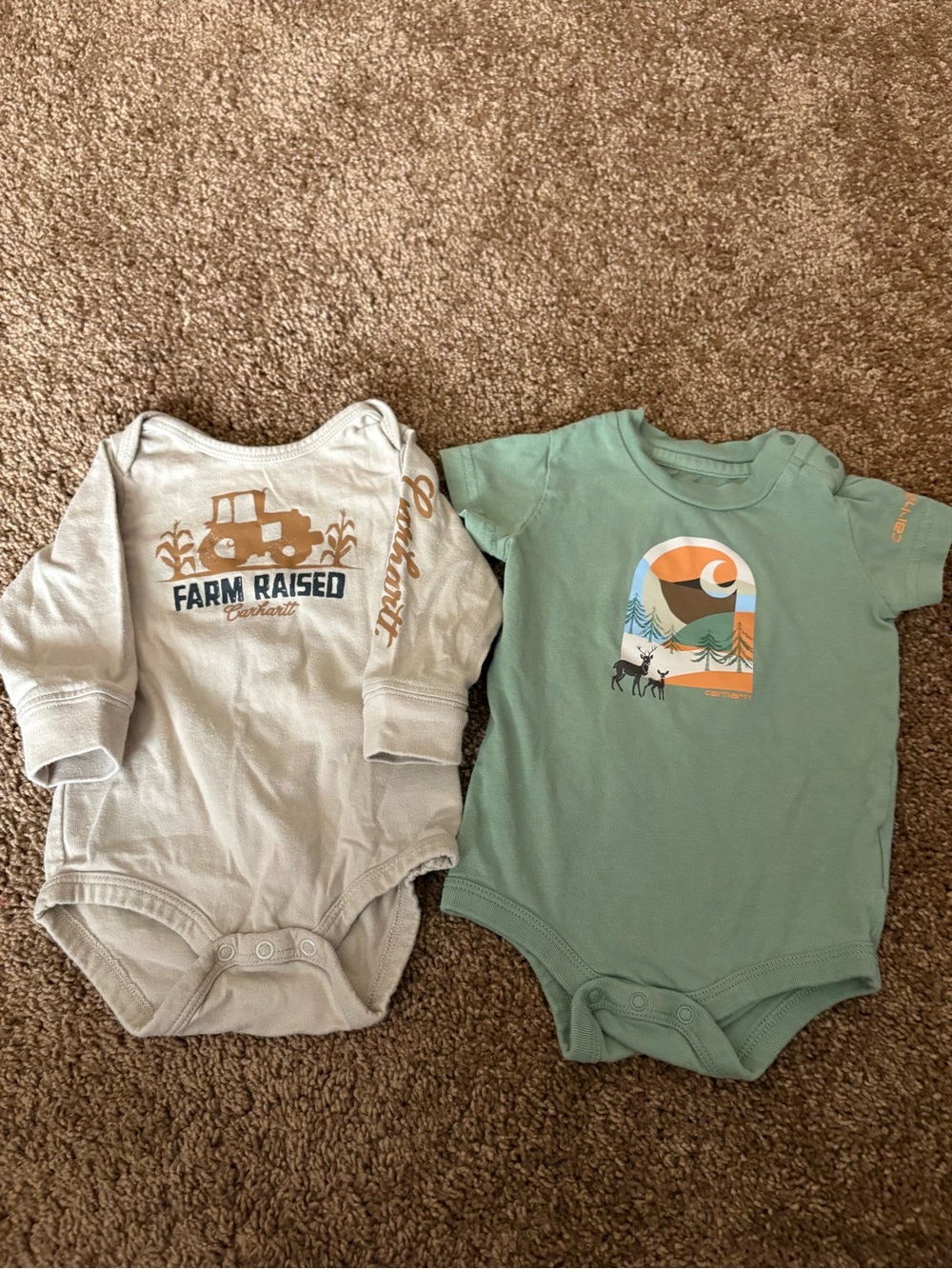 Carhartt Baby Bodysuits Bundle 6month